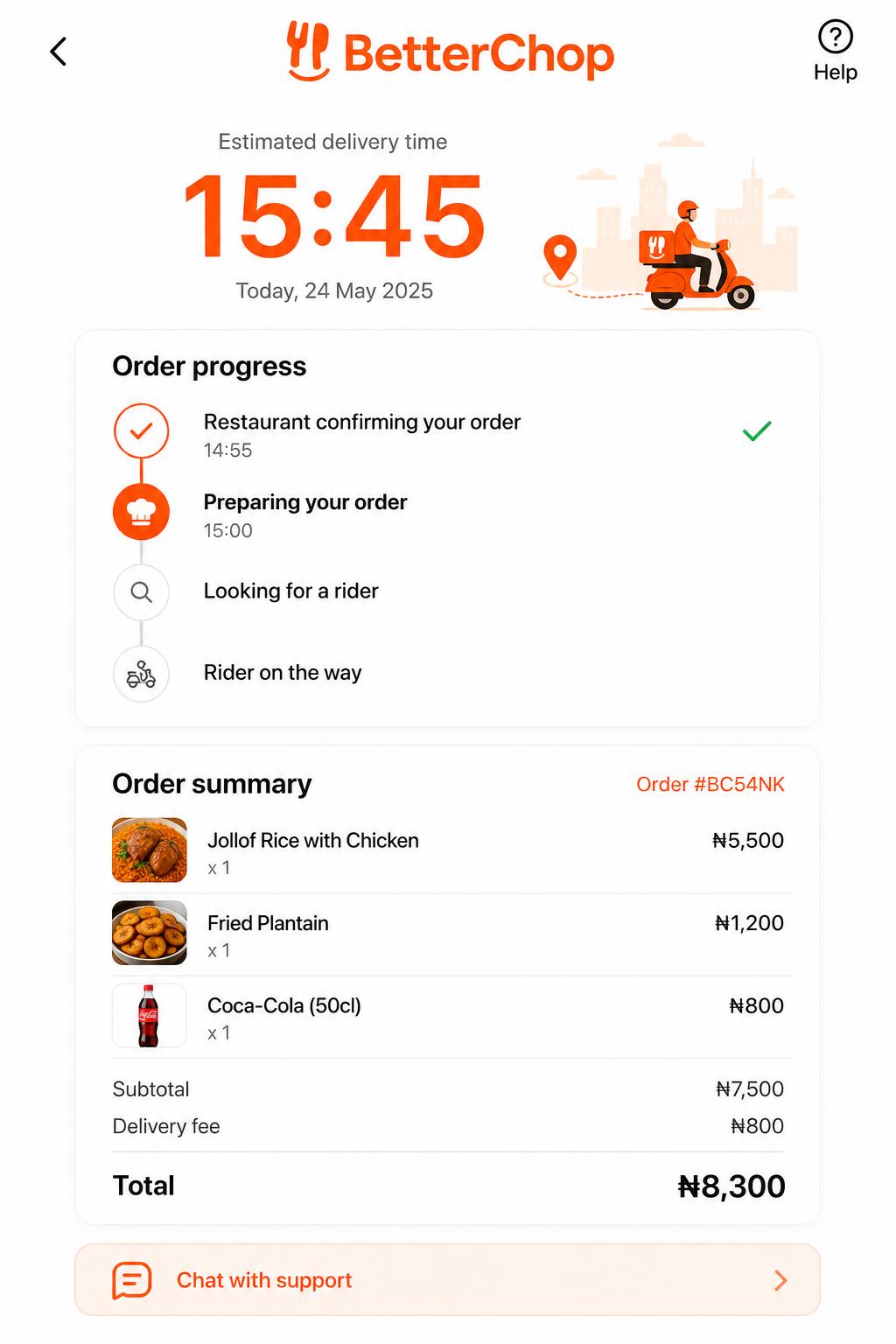 Track your order